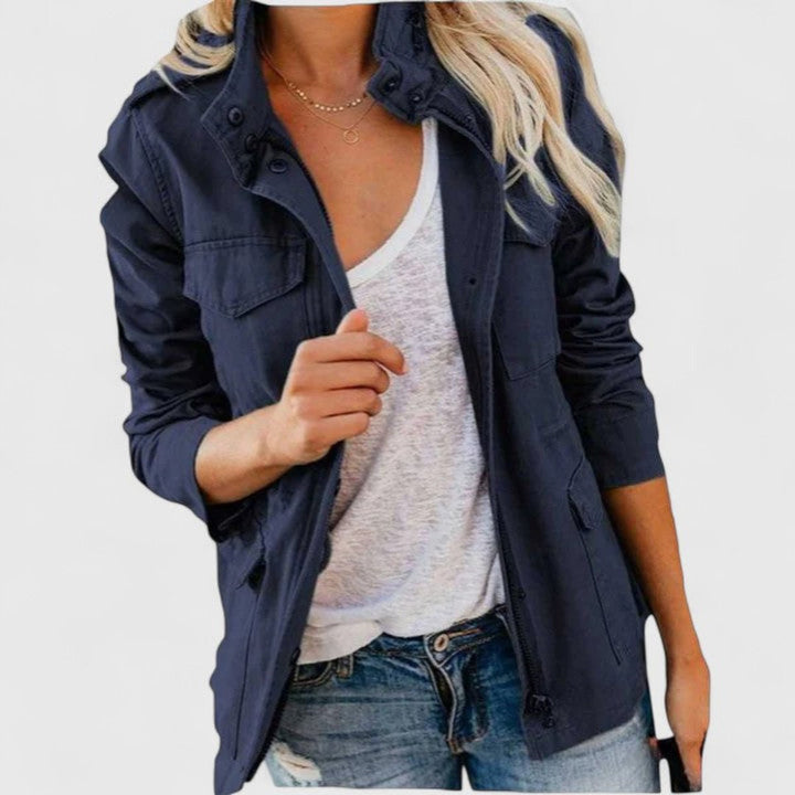 Luna | Lightweight Utility Jacket with Drawstring Waist for Women