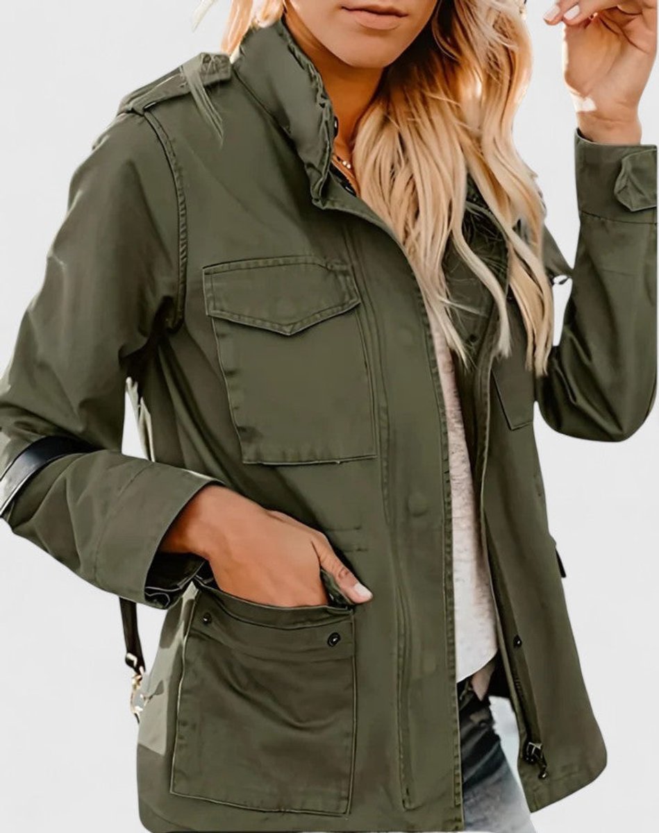 Luna | Lightweight Utility Jacket with Drawstring Waist for Women