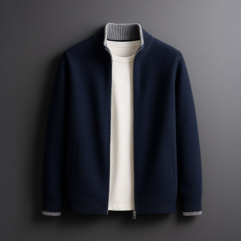 Harvey™ - Elegant Wool Zip Jacket