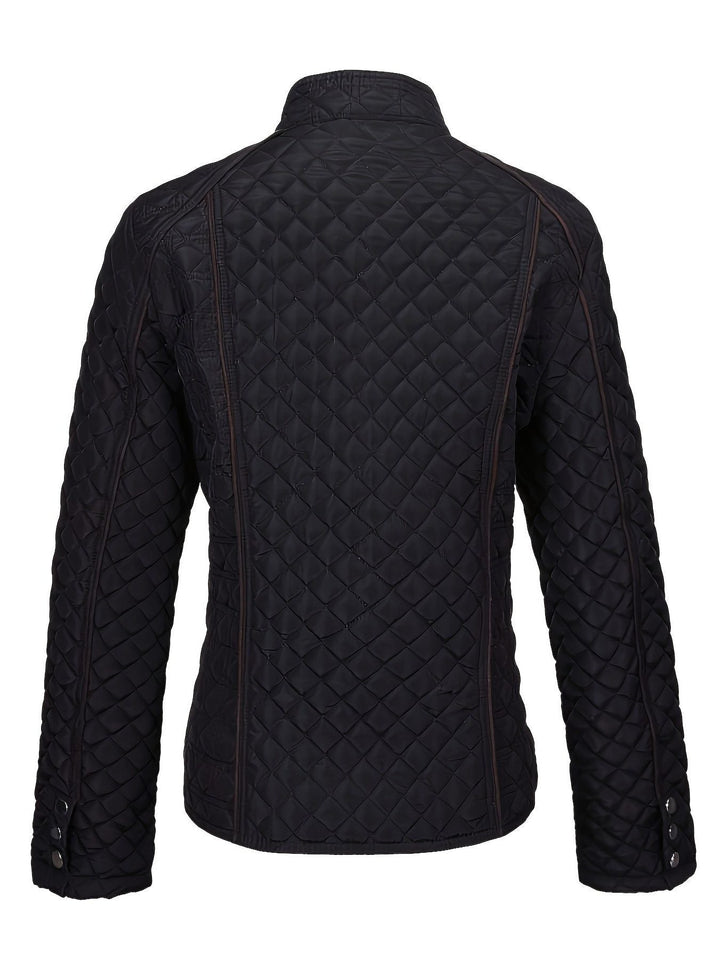 Roisin | Quilted Jacket with Stand Collar and Zip Front for Women